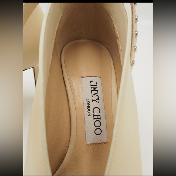 ❌SOLD❌Authentic Jimmy Choo Lark 65 Studded Leather pumps Size 36 - Picture 5 of 8